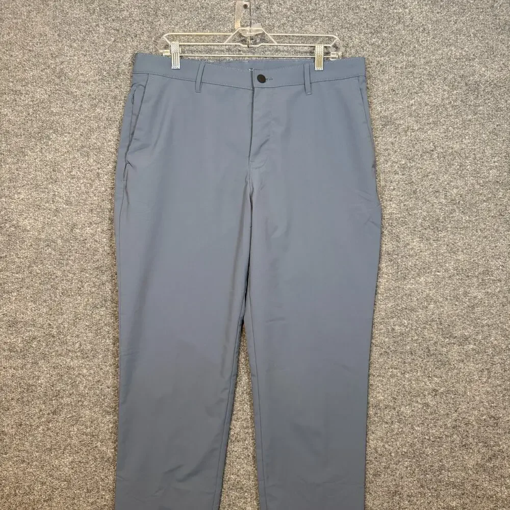 Banana Republic Pants Men 34x30 Blue Flat Front Chino Performance Stretch Casual